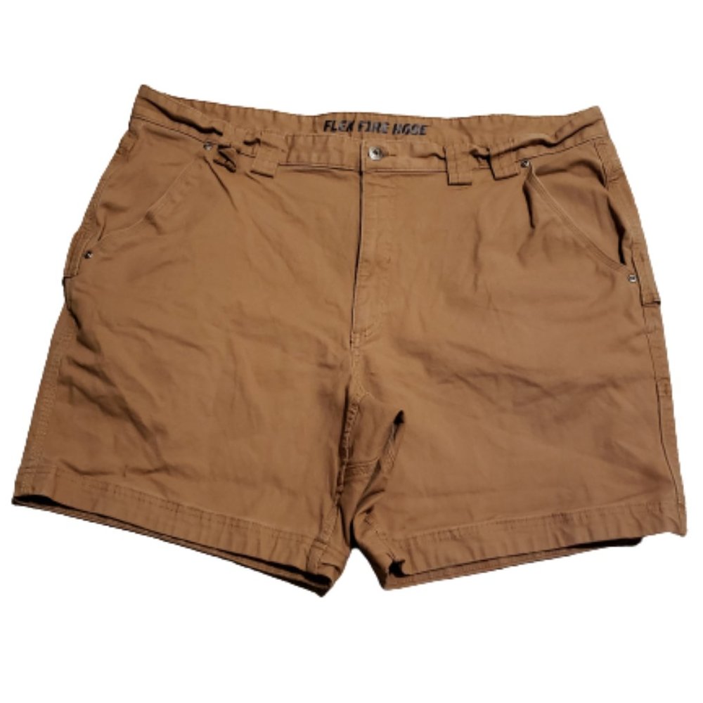 Duluth Trading Co. Carpenter Shorts Brown Men's 42 Western Flex Fire Hose Casual